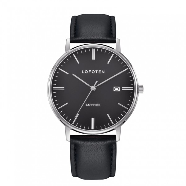 LOFOTEN F-8109M-SS4 Silver Black Man Leather